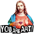 You Are Art Jesus Christ - Jesus Christus WHITE.png