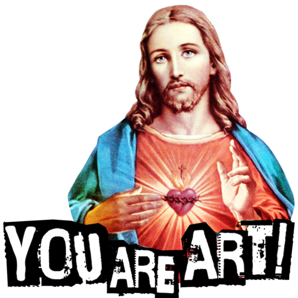 Datei:You Are Art Jesus Christ - Jesus Christus WHITE.png