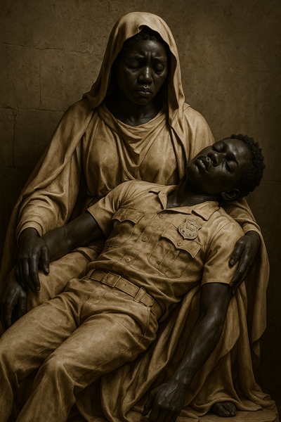 Datei:Rassistische Kunstgeschichte 2243 Schwarze Trauer, Polizeigewalt simple compose 01jz3vkpage8mtb2mhgdrgepgk.png