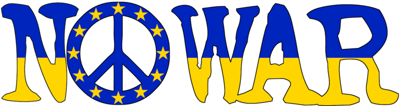 Datei:NO WAR IN EUROPE - Gegen Krieg - Peacezeichen Friedensbewegung Friedenssymbol icon .png