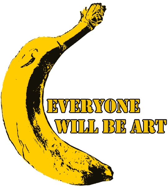 Datei:Everyone will be Art - Warhol Banana.png