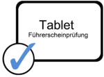 Tablet-Führerscheinprüfung Schrift.png