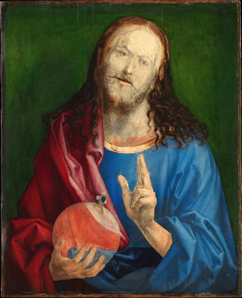 Datei:The Left Hand Blessing Salvator Mundi, by Albrecht Dürer, MET.jpg
