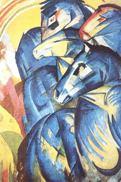 Datei:004 Franz Marc - Turm der blauen Pferde - Der Blaue Reiter - Expressionismus.jpg