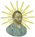 Vincent van Gogh - Self-Portrait Jesus Christus Selbstbild - Jack Joblin Design - Spreadshirt Geschenkidee Weihnachtsgeschenkidee.png